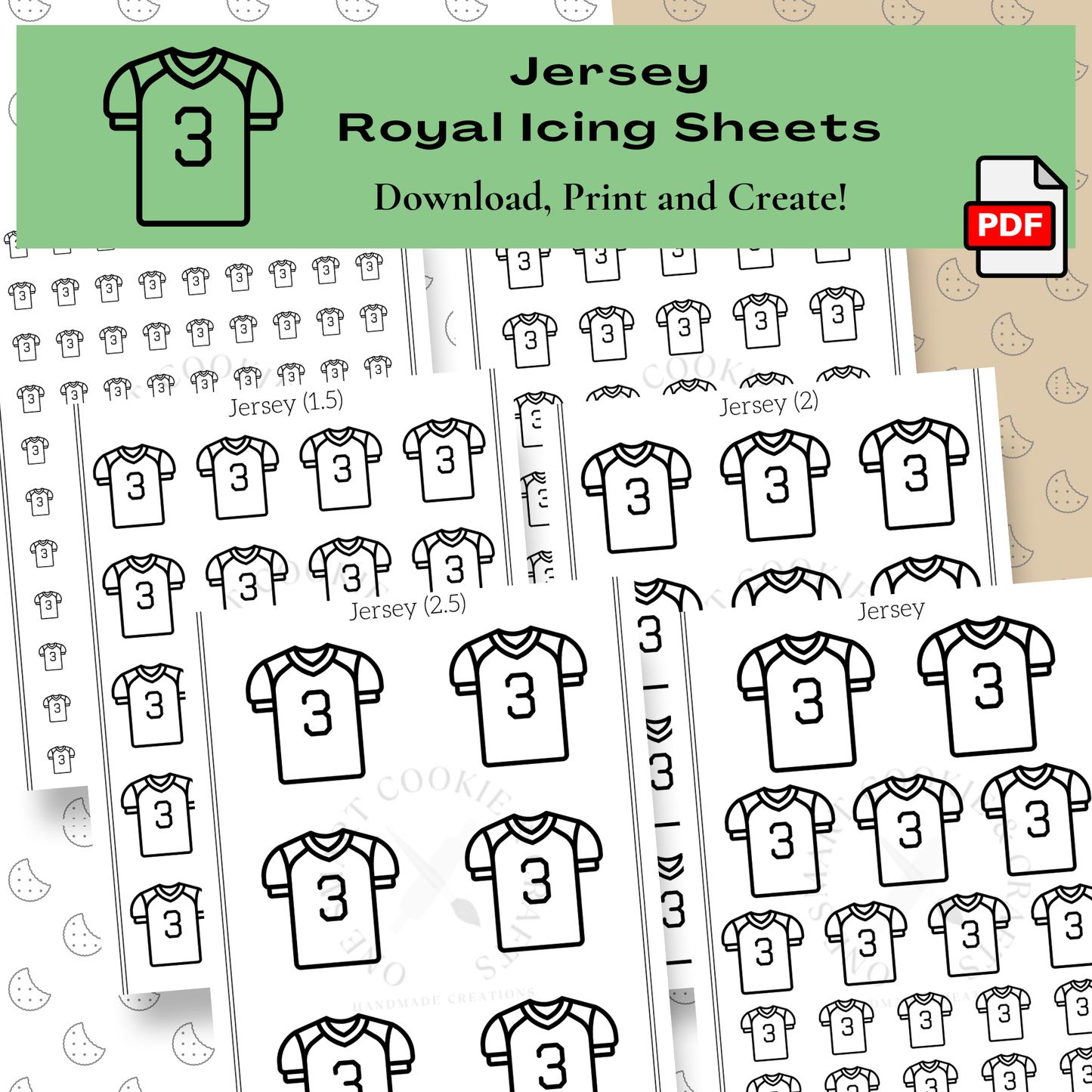 Jersey Royal Icing Transfer Sheet