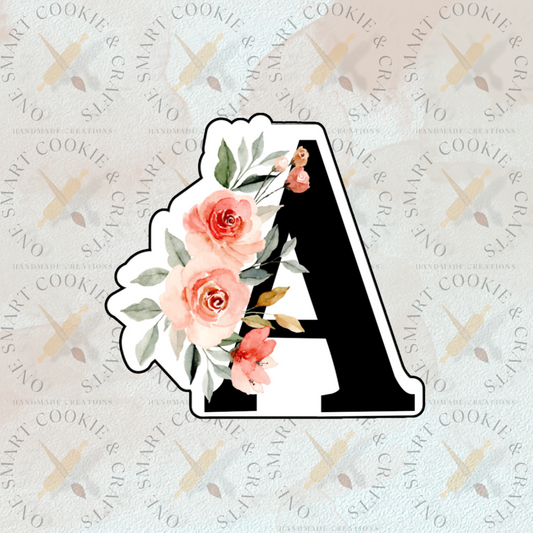 Floral Letter A Cookie Cutter