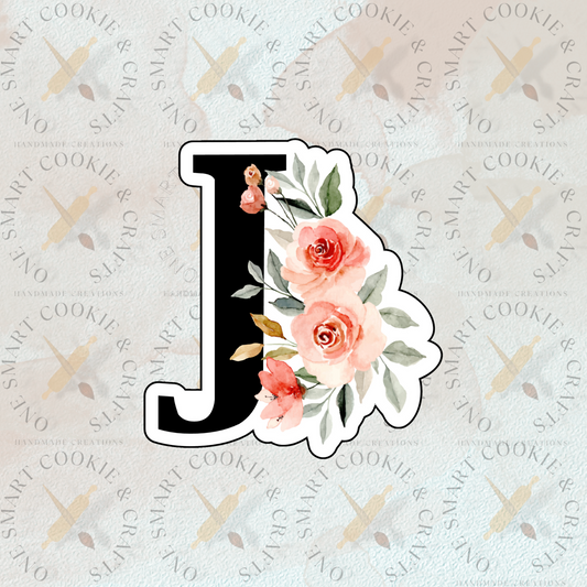 Floral Letter J Cookie Cutter