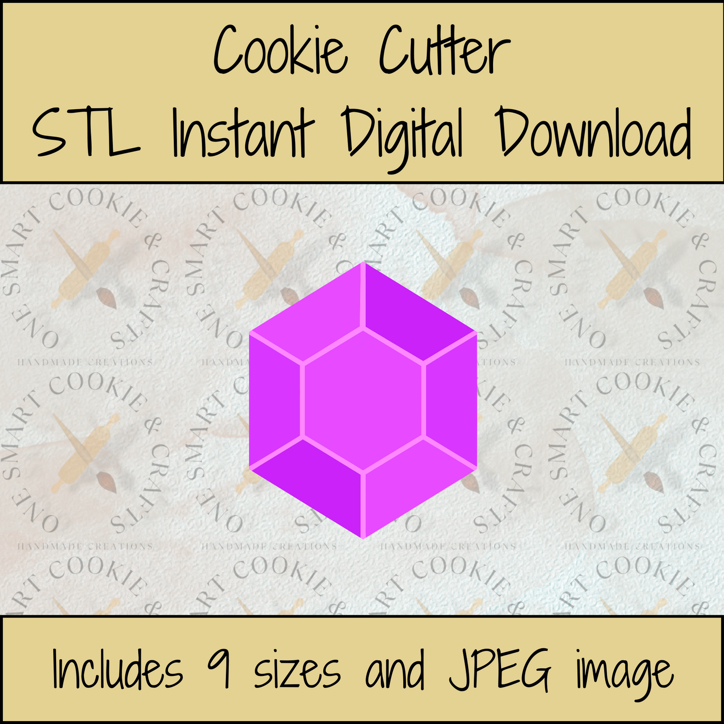 Jewel Cookie Cutter STL File