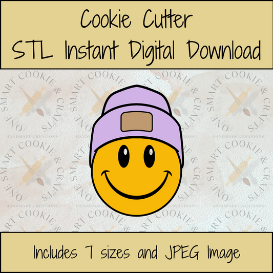 Smiley Face Cookie Cutter STL File