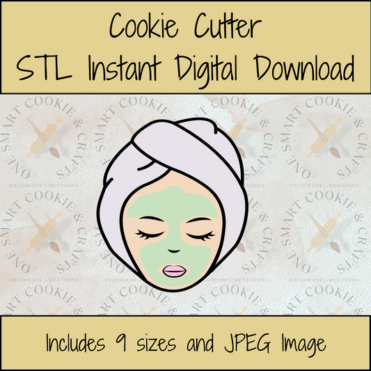 Spa Woman Cookie Cutter STL File