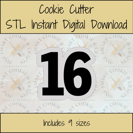 16 Cookie Cutter STL File