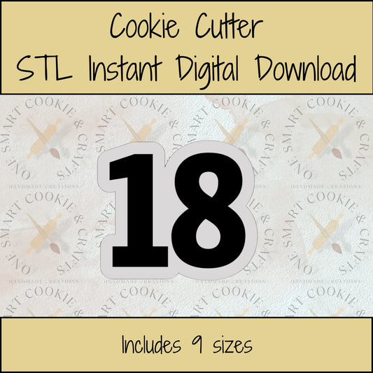 18 Cookie Cutter STL File