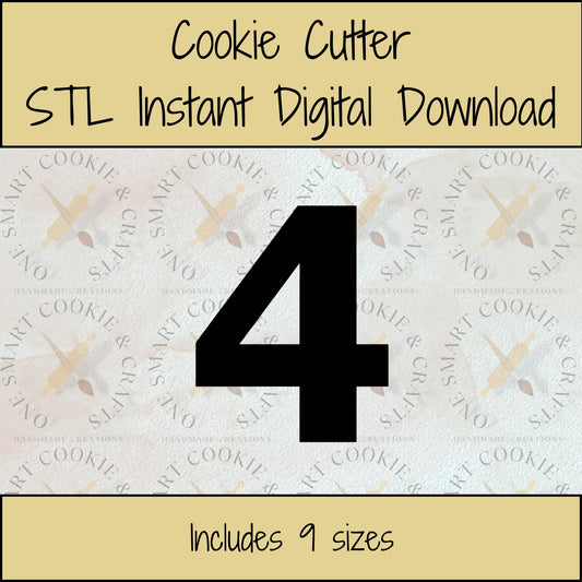 4 Cookie Cutter STL File