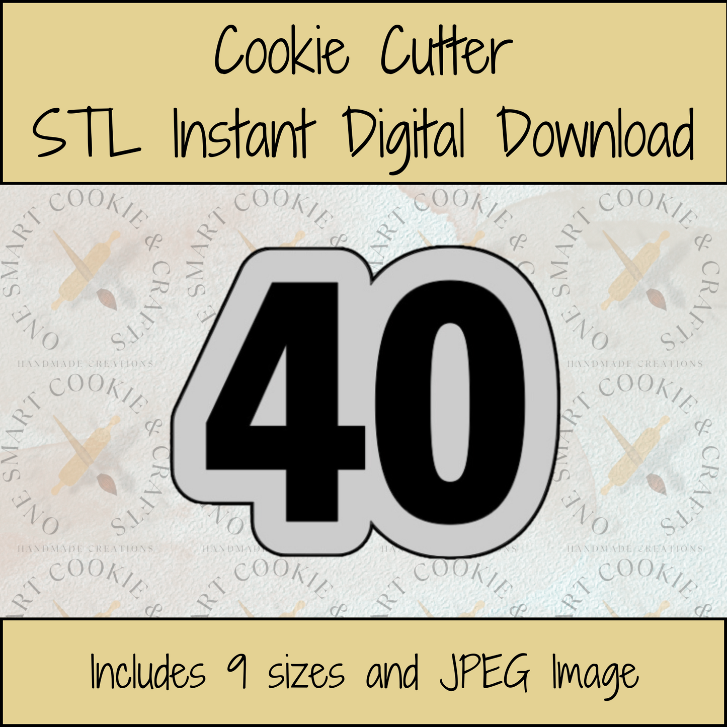 40 Cookie Cutter STL File