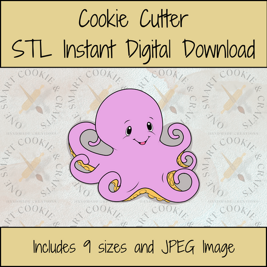 Octopus Cookie Cutter STL File