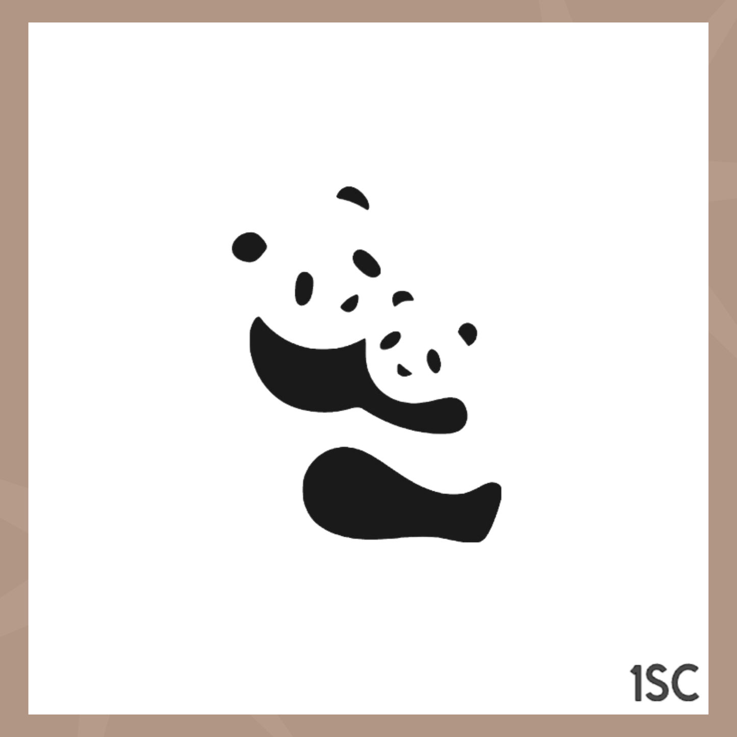 Panda Cookie Stencil