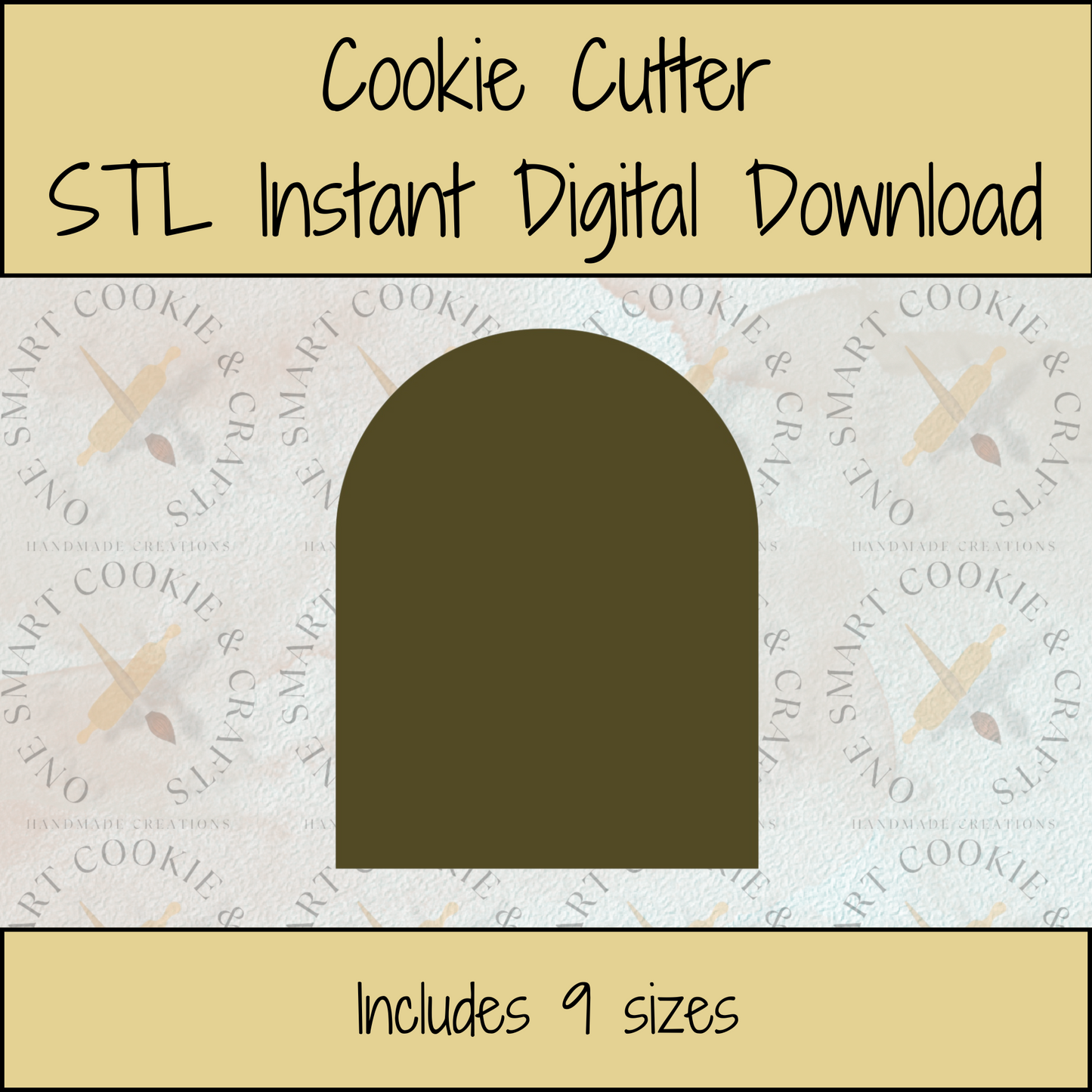 Arch Cookie Cutter STL File