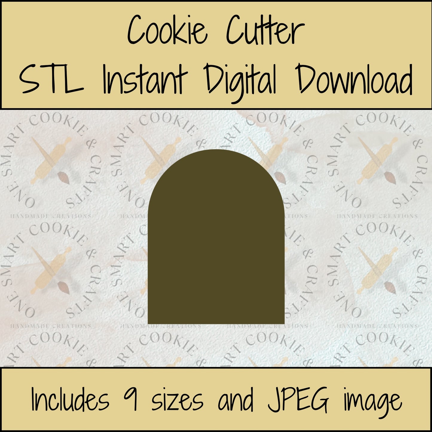 Arch Cookie Cutter STL File