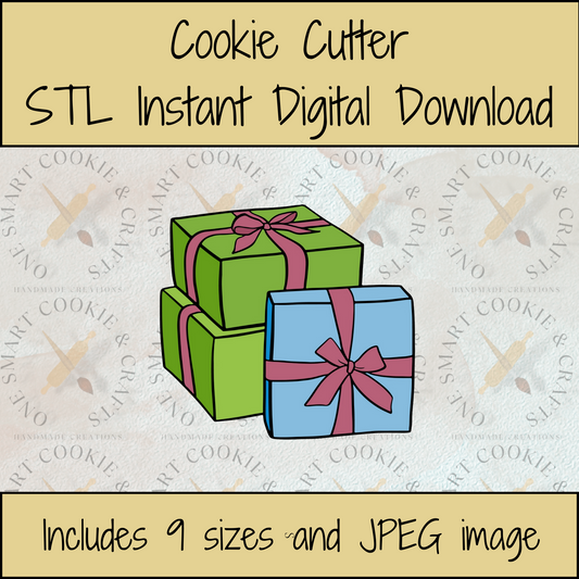 Present Cookie Cutter STL File