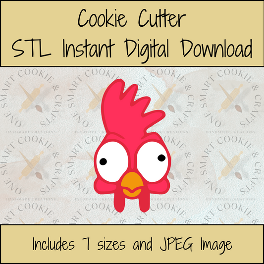 Hawaiian Chicken Cookie Cutter STL File