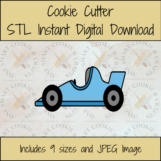 Race Car Cookie Cutter STL File