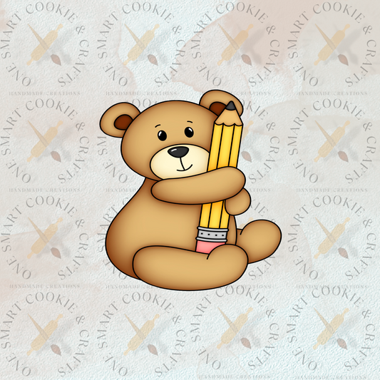 Bear Pencil Cookie Cutter