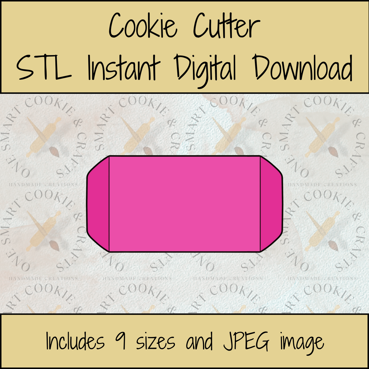 Eraser Cookie Cutter STL File