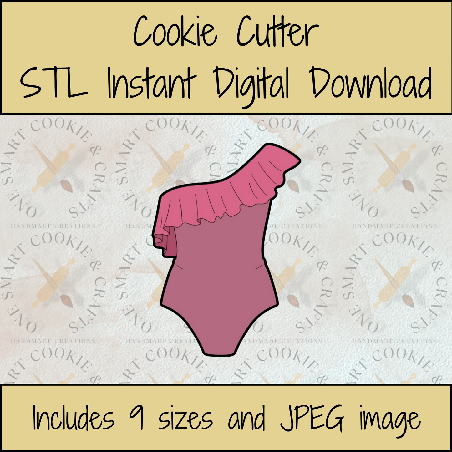 Swimsuit Cookie Cutter STL File