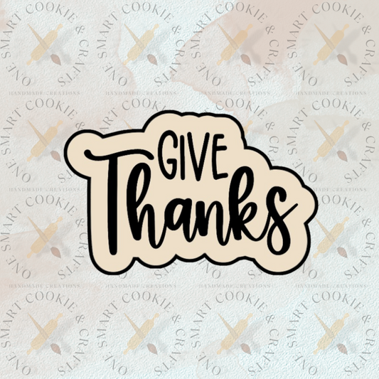Give Thanks Cookie Cutter