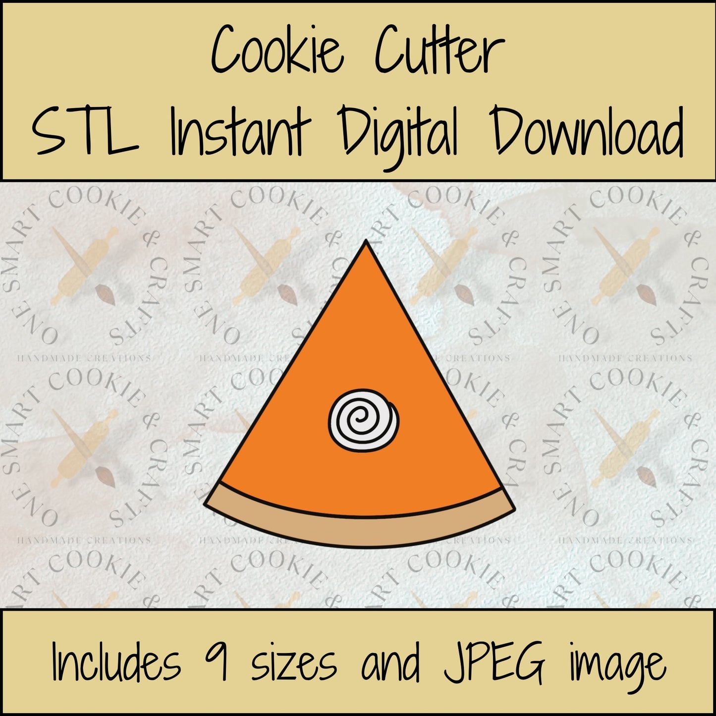 Slice of Pie Cookie Cutter STL File