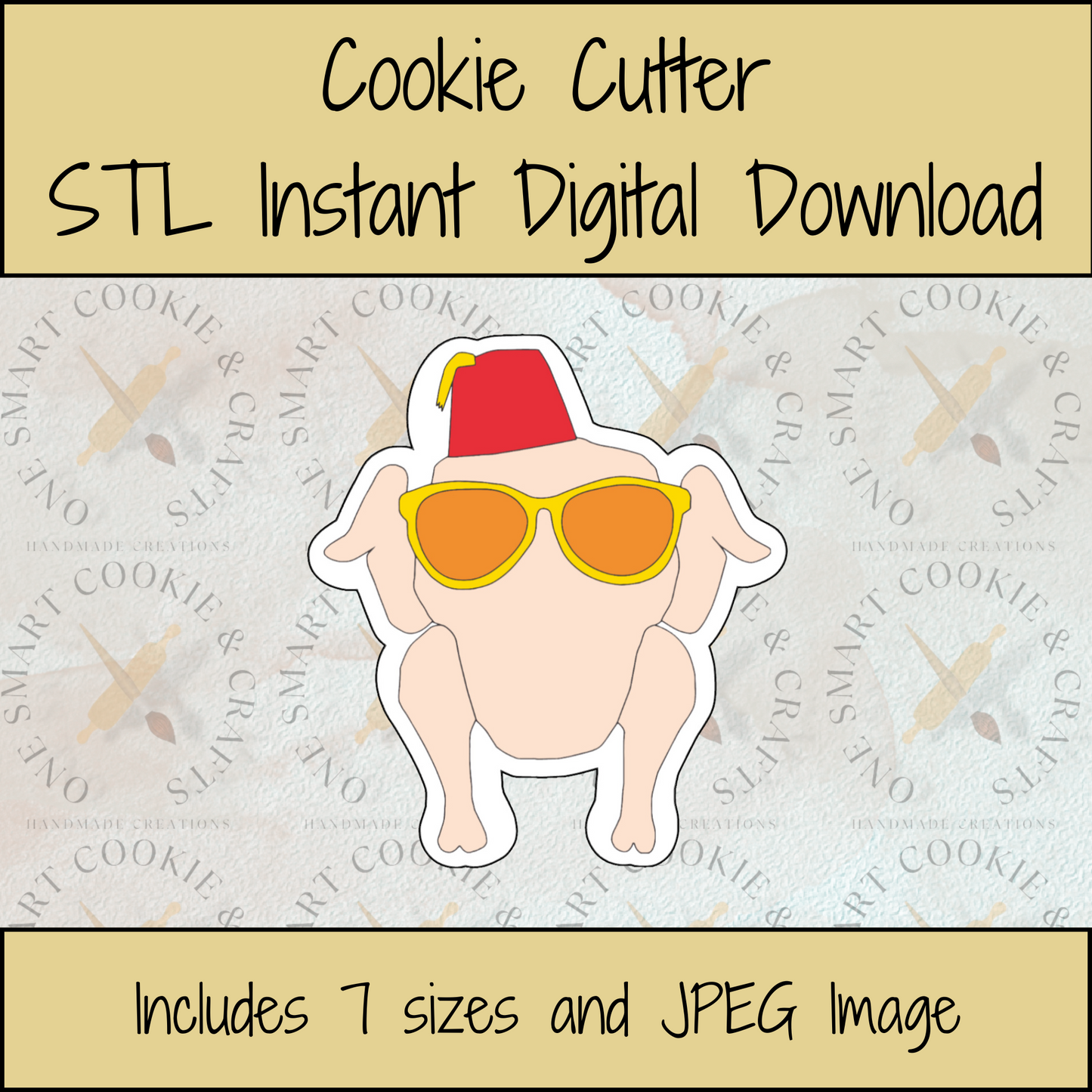 Turkey Cookie Cutter STL File