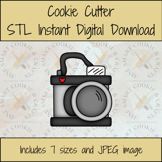 Camera Cookie Cutter STL File