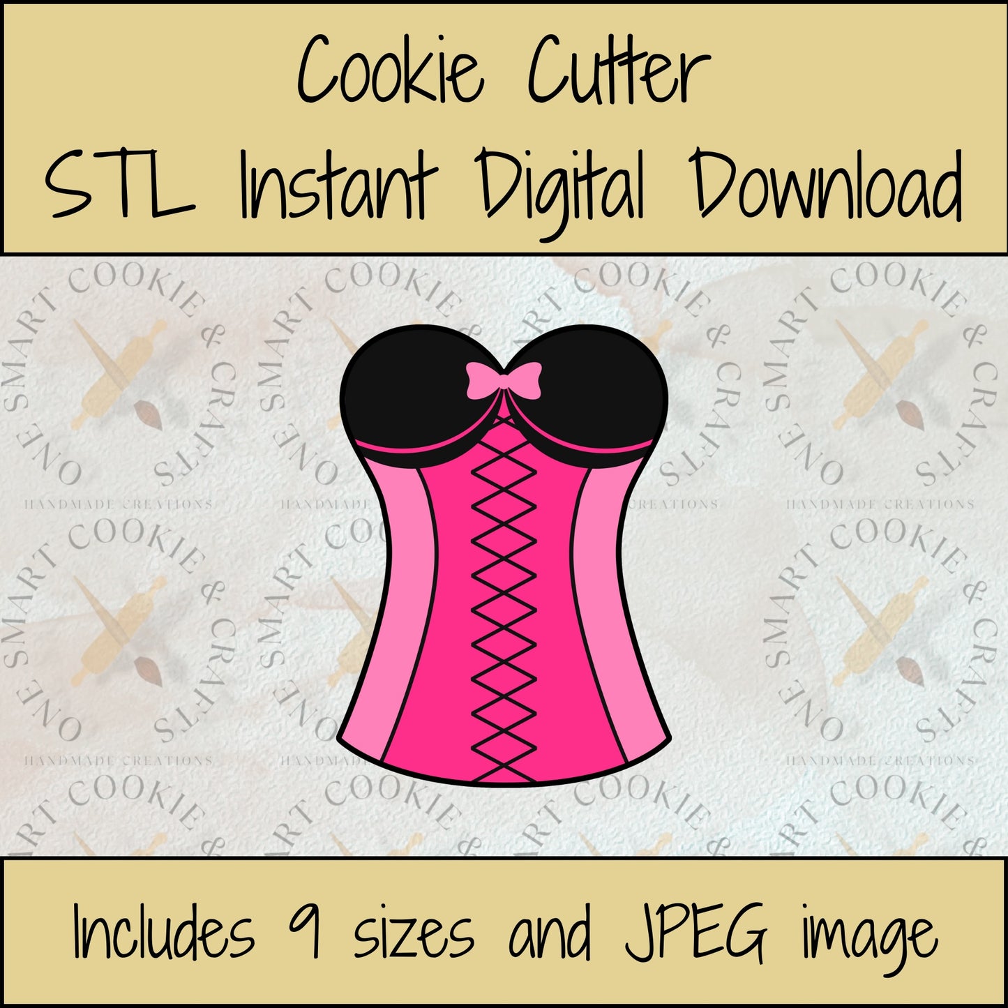 Lingerie Cookie Cutter STL File