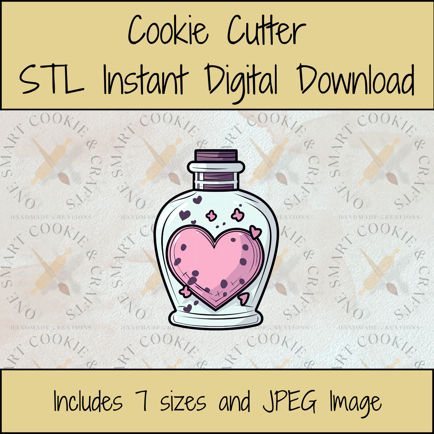 Potion Cookie Cutter STL File