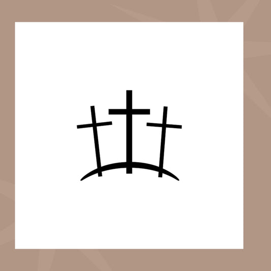 Plantilla de galleta de tres cruces