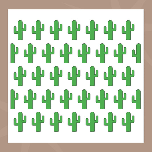 Plantilla de galleta de cactus