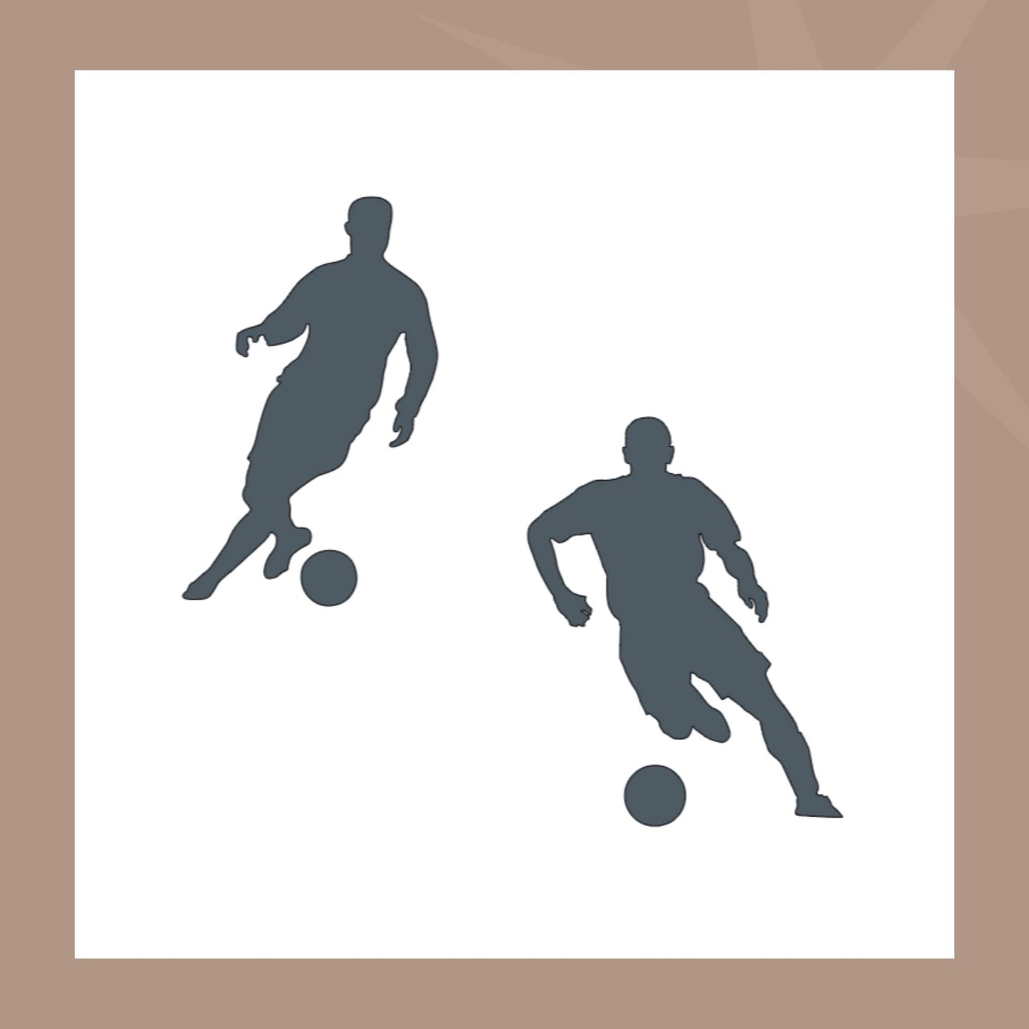 Soccer Player Cookie Stencil