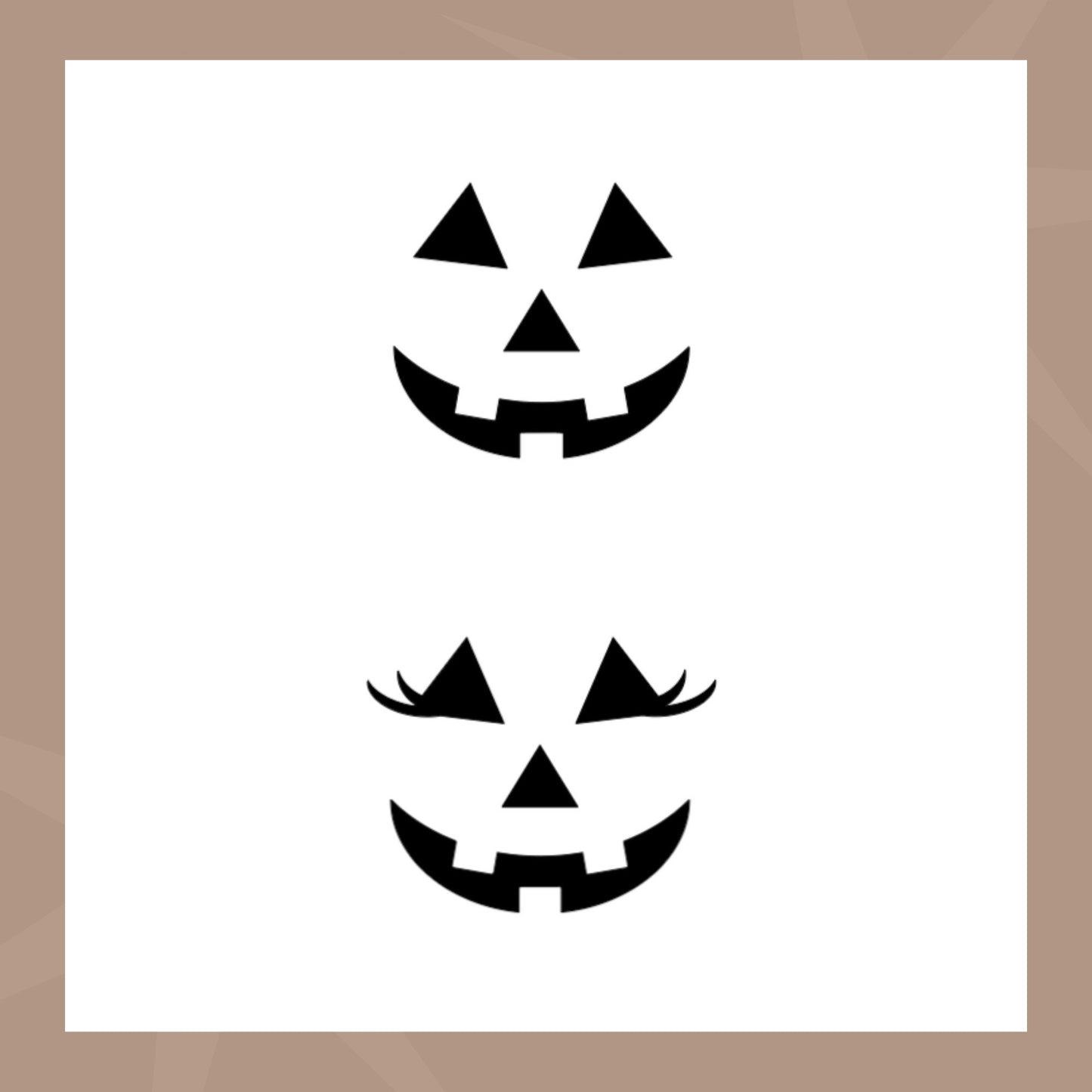 Jack-O-Lantern Face Cookie Stencil