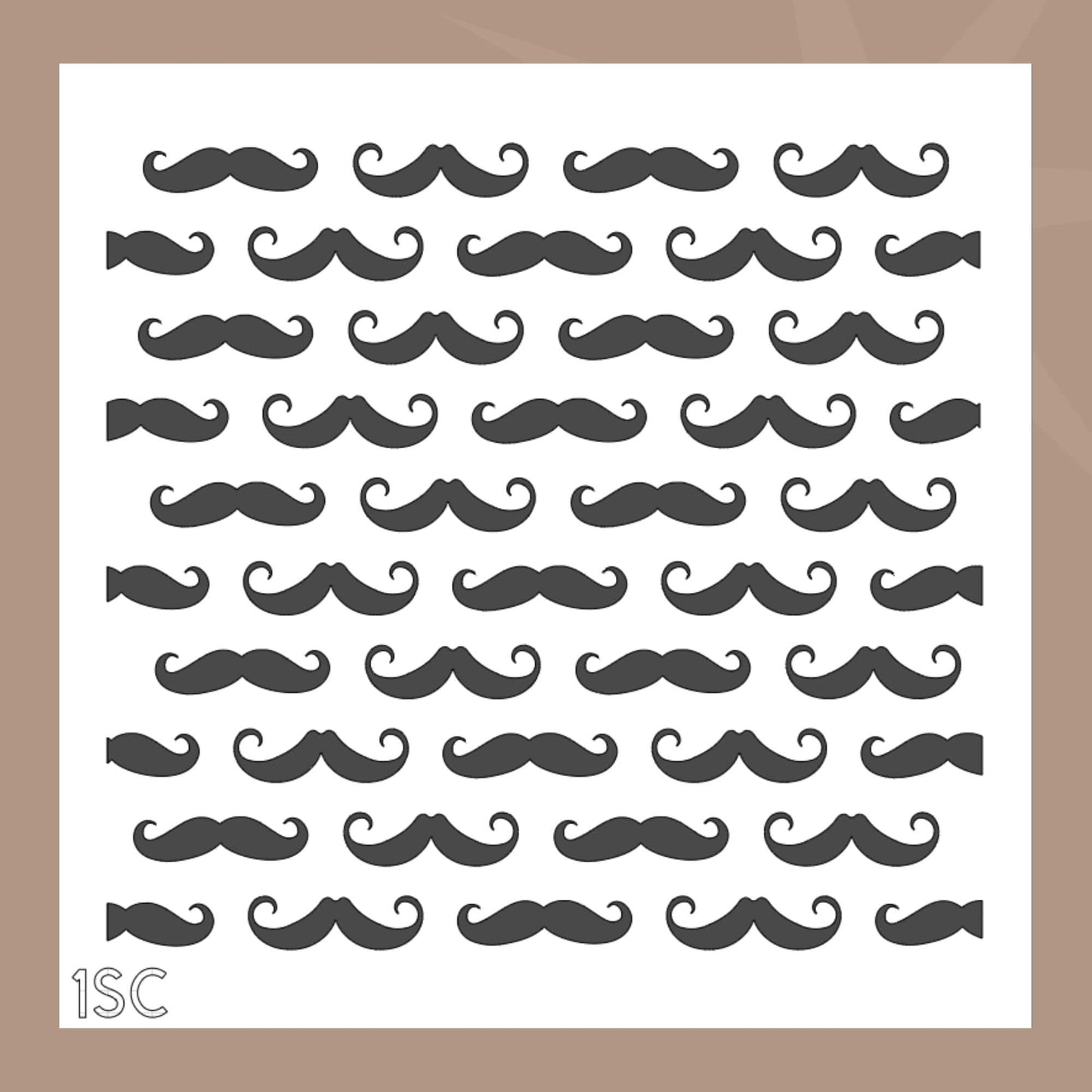 Mustache Cookie Stencil