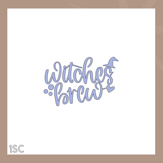 Witches Brew Cookie Stencil