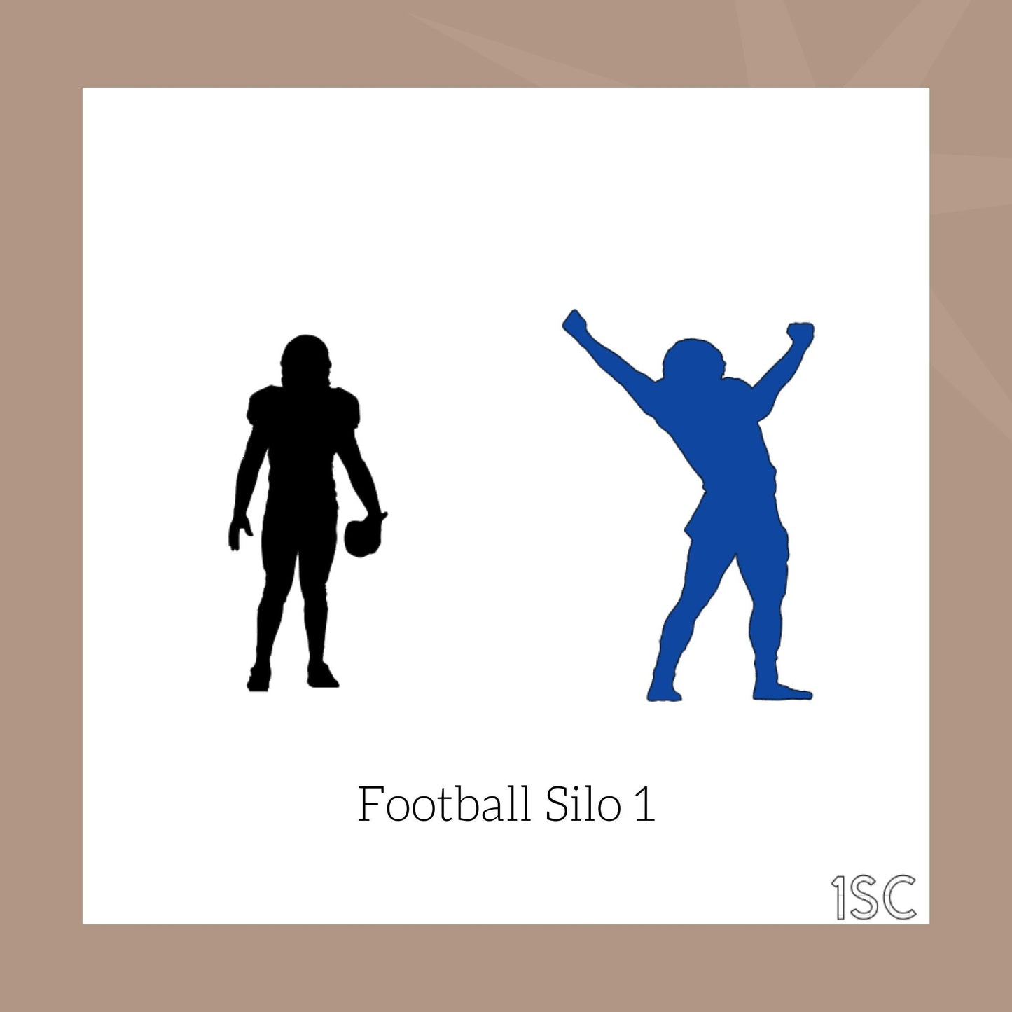 Football Player Cookie Stencil