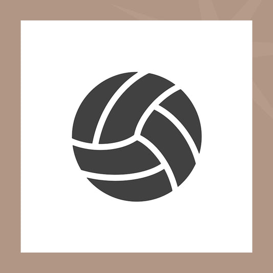 Volleyball Cookie Stencil