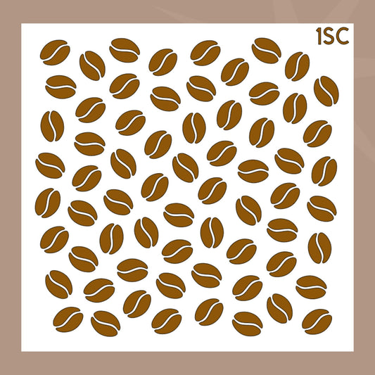 Plantilla de galleta de grano de café