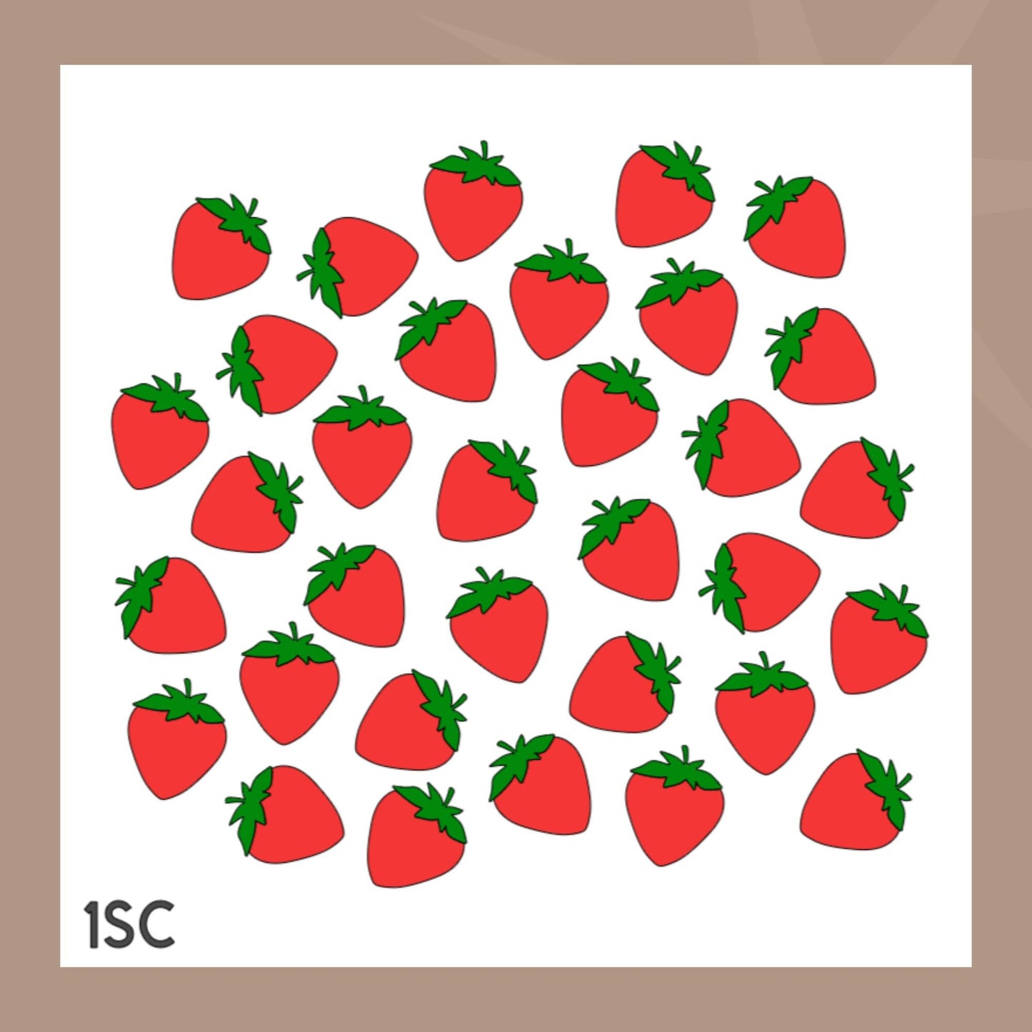 Strawberry Cookie Stencil