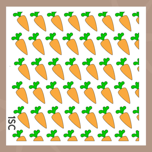 Plantilla de galleta de zanahoria